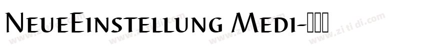 NeueEinstellung Medi字体转换